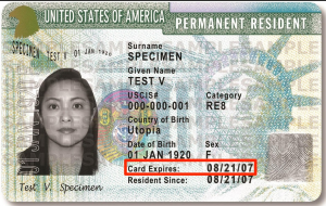 green card expiration date 