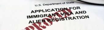 Immigrant visa application